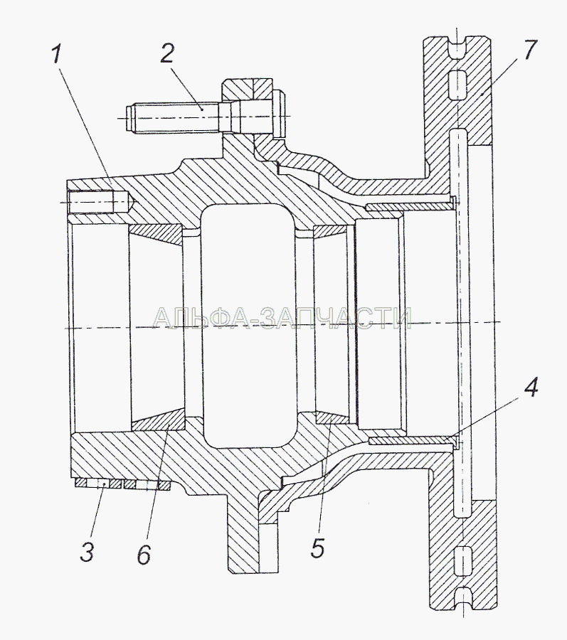 4308-3104010-42 Ступица заднего колеса с диском тормоза  